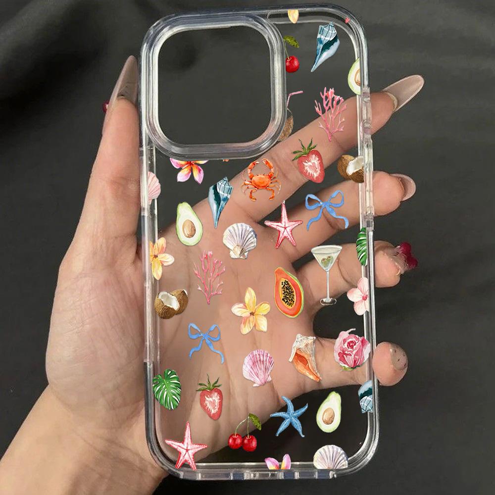 Acrylic Phone Case for iPhone 11 12 13 14 Pro 12 14 16 Pro Max for Samsung A16 A36 A56 S24 FE High-quality Painted Anti-fall Mobile Phone Case
