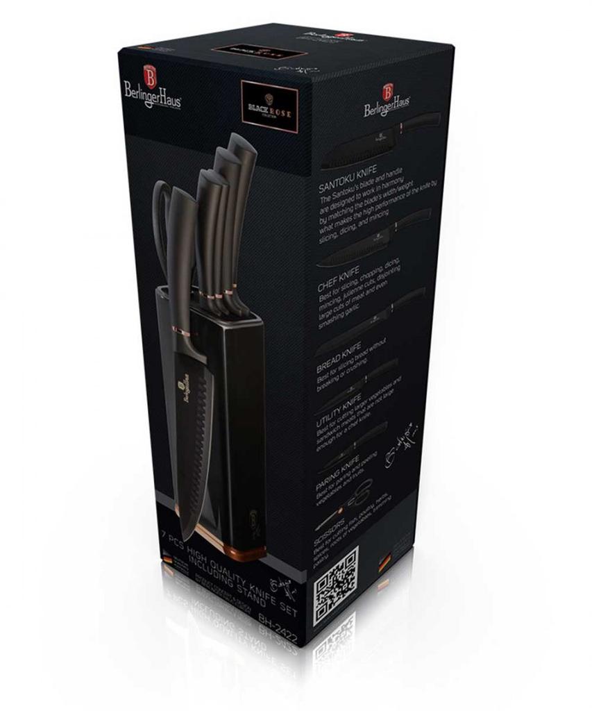 BERLINGER HAUS BH-2422 KNIFE SET IN STAND