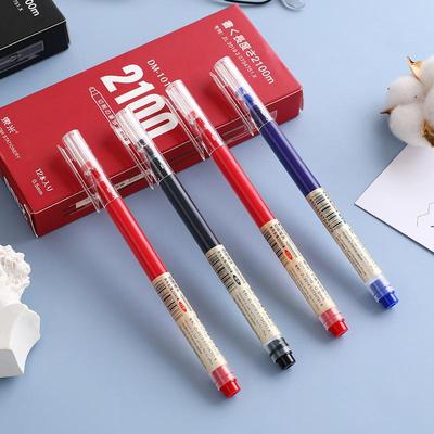 12-teiliges Jumbo-Gel-Tintenstift-Set, hochtransparent, 0,5 mm Kugelschreiber, glatte, klare Schrift für Büro-Unterschrift, Schulprüfung