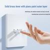 86-Type White Matte Retro Toggle Switch and Socket