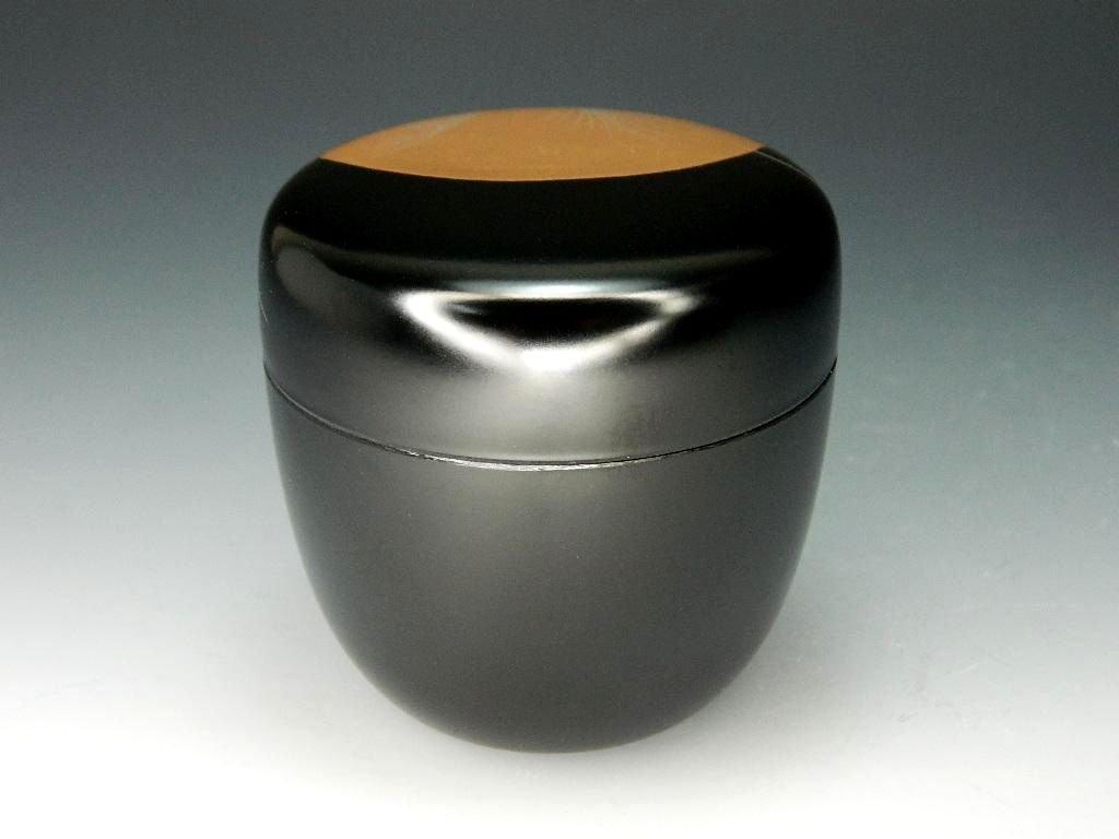 Tea Ceremony Utensils, Silver-ground Medium-sized Tea Caddy, Musashino Makie