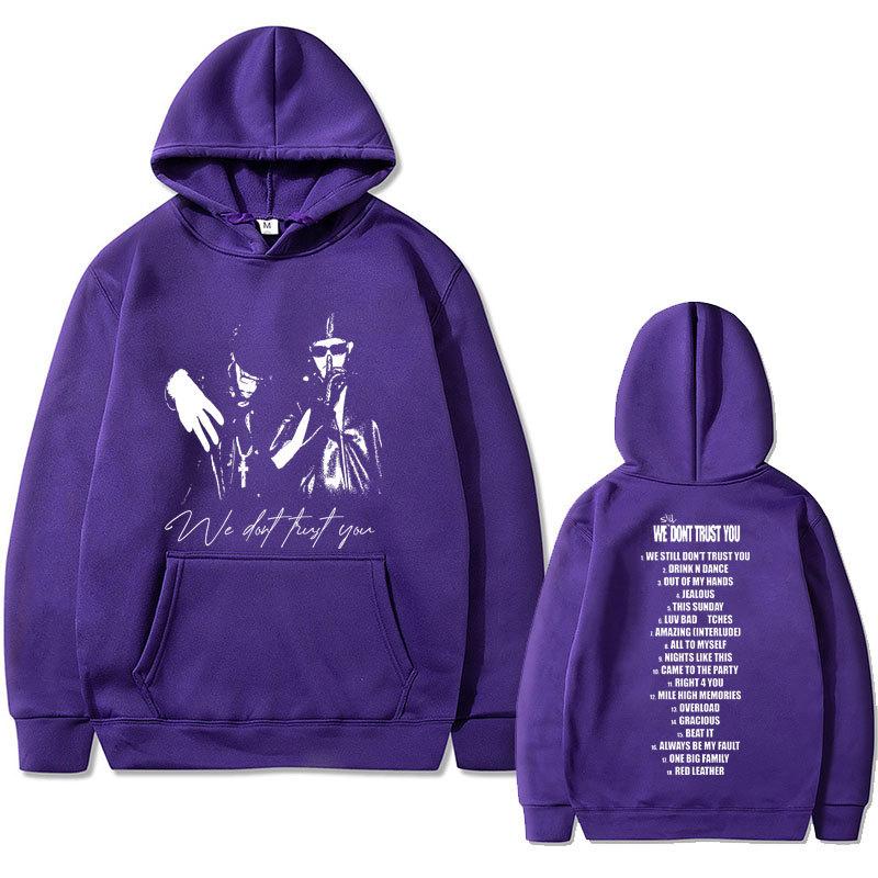 Rapper Metro Boomin and Future We Don't Trust Print Autumn Fleece Hoodie Regular Fit Long Sleeve Clothes Streetwear