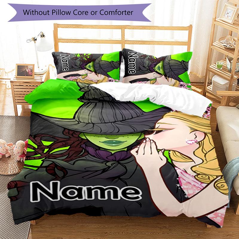 3pcs The Wizard of Oz4 Cover Set - Personalized Name, HD Printed Bedding with 1 Cover and 2 Pillowcases - Perfect for Home Decor, Easy Care
