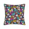 Kittens In the Wild  Pillowcase Polyester Cushion Cover Decoration Cats Pattern Pillow Case Cover Sofa Drop Shipping Xcm