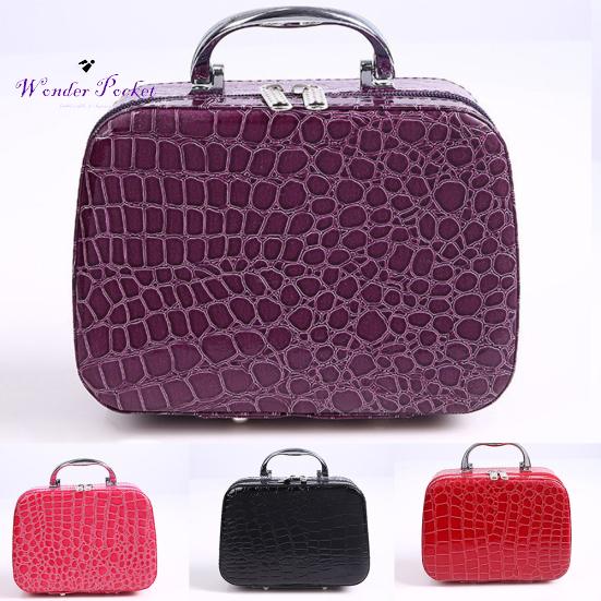 

Портативная женская сумка для косметики с каменным рисунком на молнии Сумка для косметики большой емкости