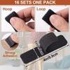 1-40Bags Velcro Double-Sided Self-Adhesive Fastening Tape Nylon Sticker Hook Loop Fastener Tape for Home Carpet Anti Slip Mat