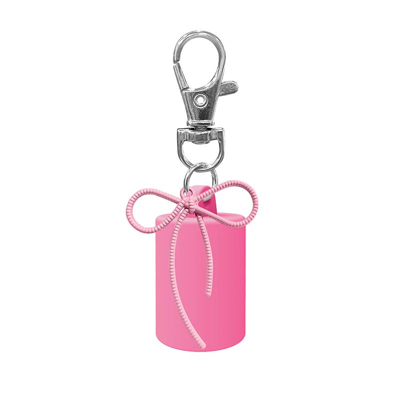Portable Lipstick Bag Makeup Pouch Lip Balm Bag Keychain Holder Lipsticks Protective Cover Shape Cap For Lipgloss Balm