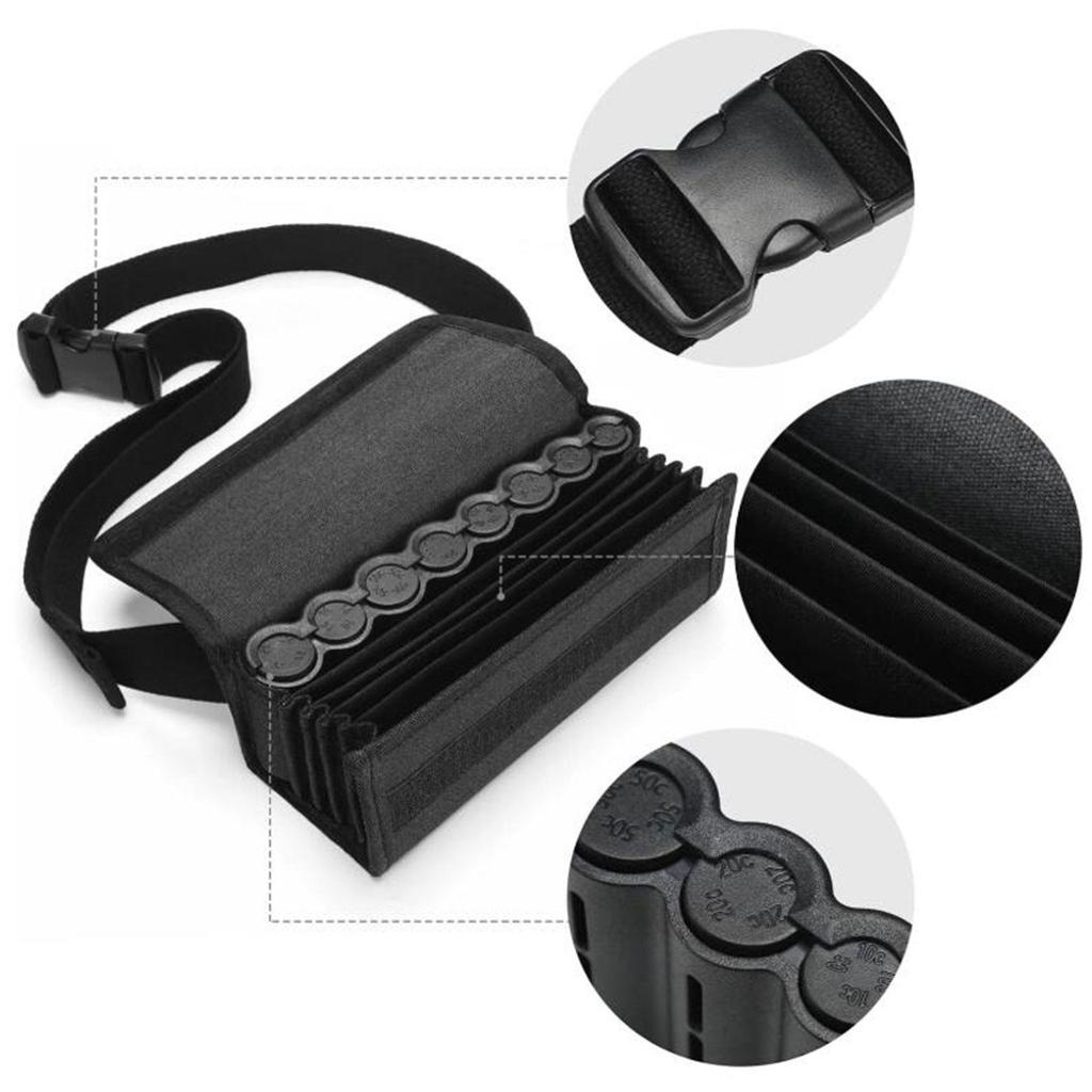 Money Holders Fanny Pack Wallet Portable Dispenser for Cashier Restaurant