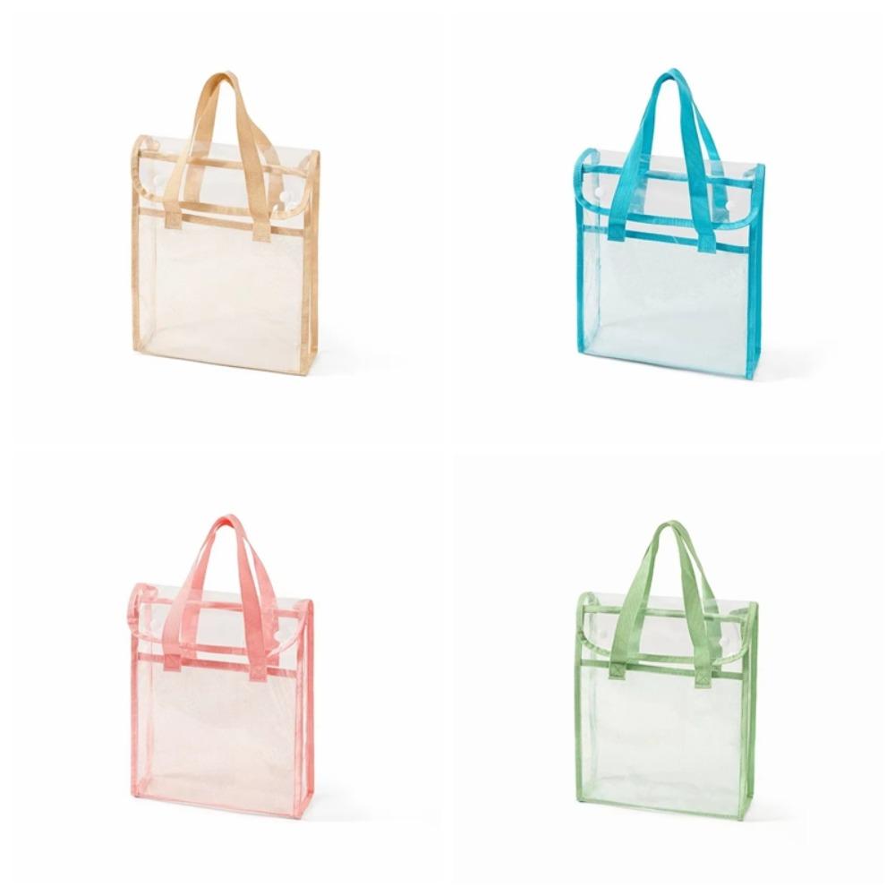 Large Capacity Transparent Exam Bag PVC Document Bag Study Test Paper Storage Bag  Storage Pouch