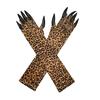Halloween Claw Gloves Women Paw Gloves with Long Fingernails Cat