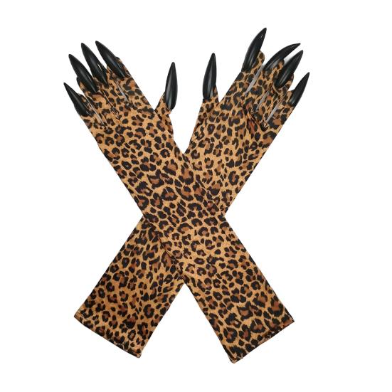 Halloween Claw Gloves Women Paw Gloves with Long Fingernails Cat
