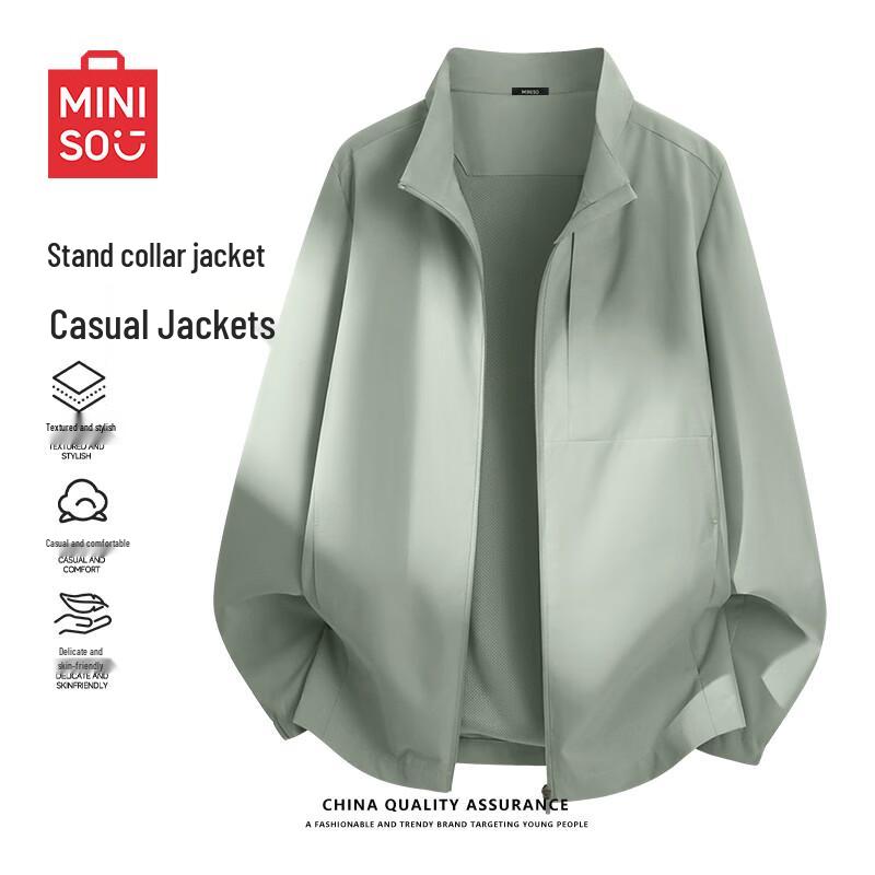 MINISO Men's Stand-Collar Casual Jacket