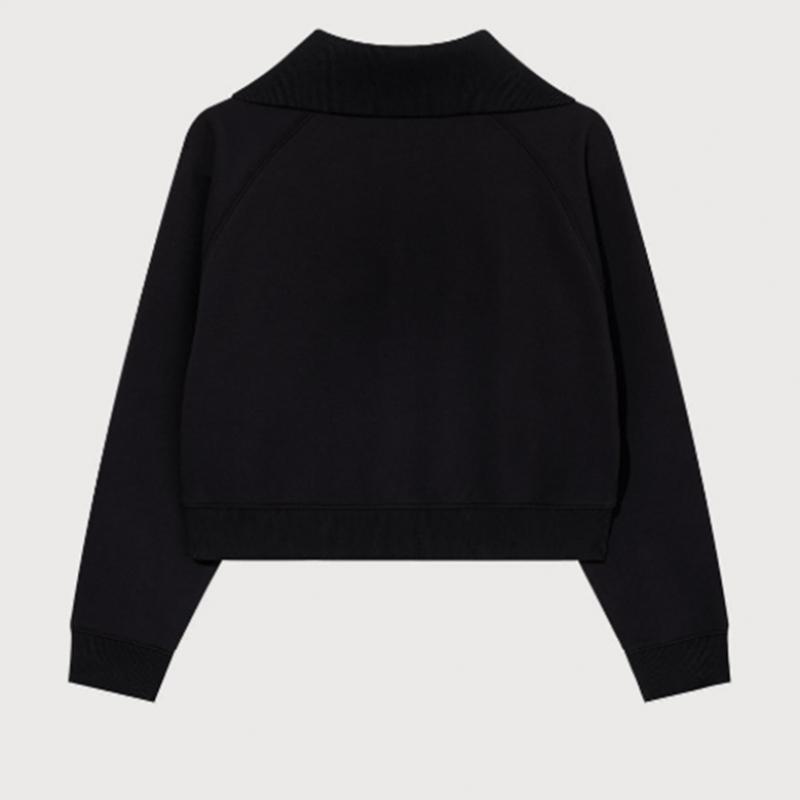 Covernot Women S Half Zip Up SweatShirt B1 Co2501cr92 Bk Iv