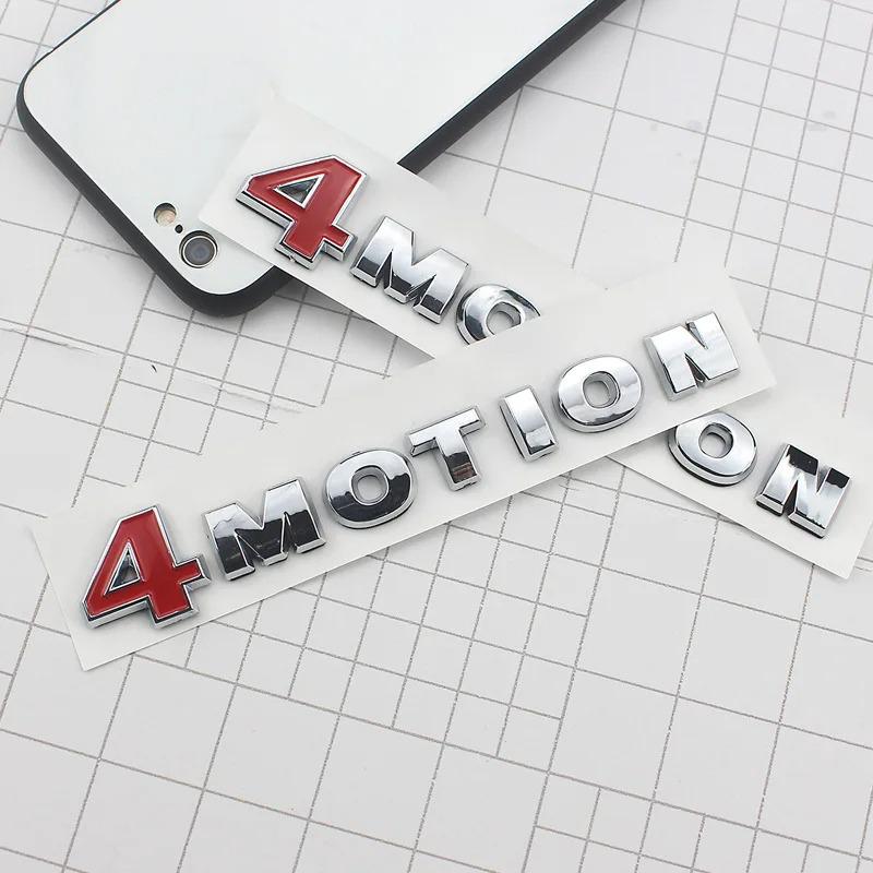 3D ABS Car Letters For VW Volkswagen Passat B6 Polo Tiguan Touareg Golf MK4 VW 4 MOTION Sticker 4MOTION Emblem Badge Accessories AY5