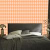 Pastel Diamonds Wallpaper Peach and Cream for Living Room and Bedroom 50x1000