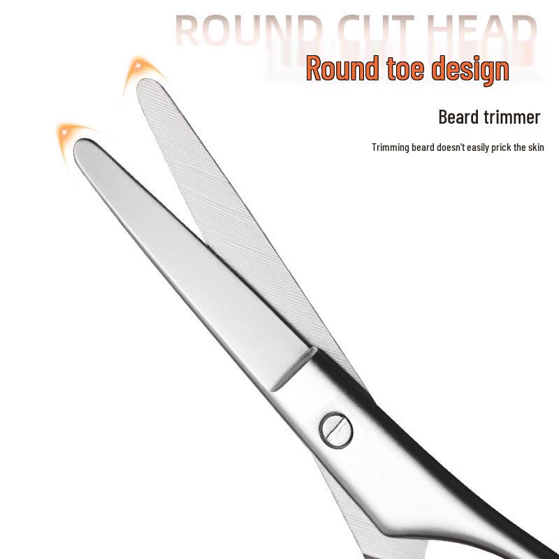 Stainless Steel Men's Beard and Eyebrow Grooming Scissors Set