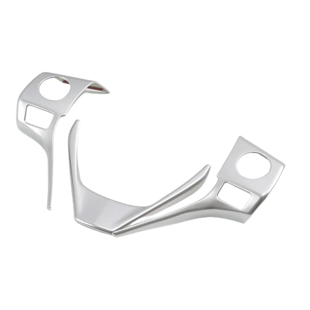 For Toyota RAV4 2014 2015 2016 2017 2018 ABS Chrome Steering Wheel Buttons Cover Trim Decoration Sticker Car Styling Accessories