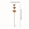 Plant Support Metal Garden Ornament,Garden Stake With 3-Tiered Water Bowls, Bee Bird Water Feeder Bath, Outdoor Yard Patio Decor