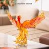 Phoenix Building Blocks Children's Educational Assembling Phoenix with Light Toy Model Home Ornaments Decoration Gifts
