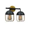 Cage Wall Sconce, Modern Bathroom Wall Light Fixtures 2 Light Bathroom Vanity Light, Fixture for Bathrooms Lights Over Mirror