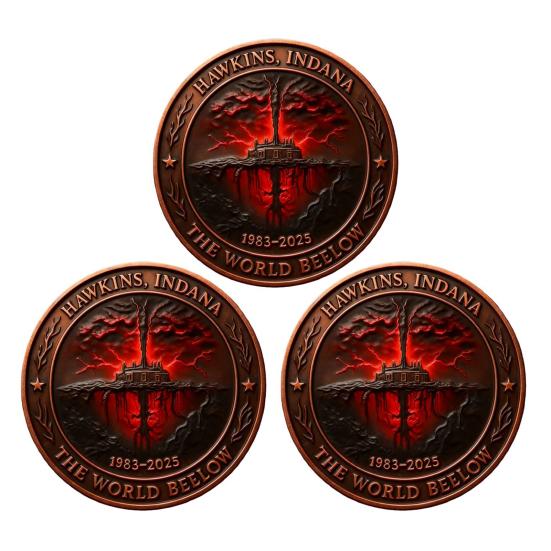 Moneta Wyzwanie Jeśli Brama Się Otworzy 1983-2025 Metalowa Moneta Pamiątkowa Kolekcjonerska Pamiątka dla Fanów Programów TV