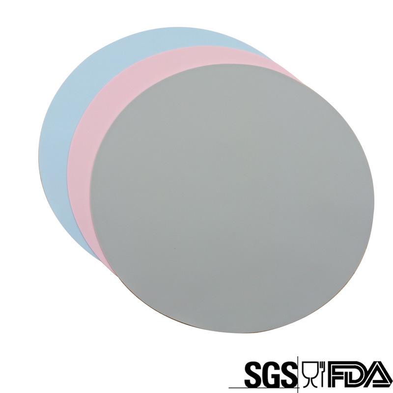 Heat-Resistant, Anti-Spill Pet Feeding Mat – Round, Food-Grade for Cats