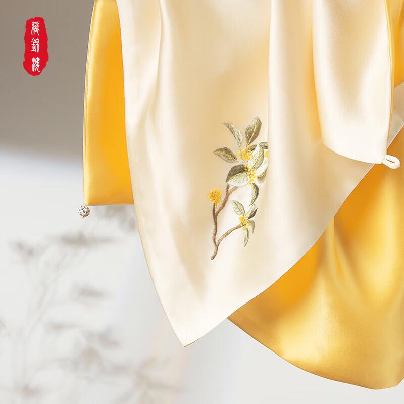 Suzhou Embroidery Hand-Embroidered Silk Scarf