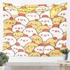 Cute Bear And Cheese Tapestry Adorable Cartoon Bears With Cheese Print Wall Hanging For Bedroom Living Room Dorm Home Decor