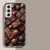 Soft Chocolate Truffles Phone Case for Samsung A16 A17 A26 A36 A56 A57 A55 A54 A37 A15 A25 A35 A14 A24 A34 Galaxy Note 20 10 A07