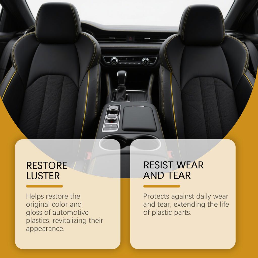 Automotive Rubber And Plastic Parts Protectant, Refurbishment, Stain Removal, Removal, Convenient Car Care Spray. 200ML