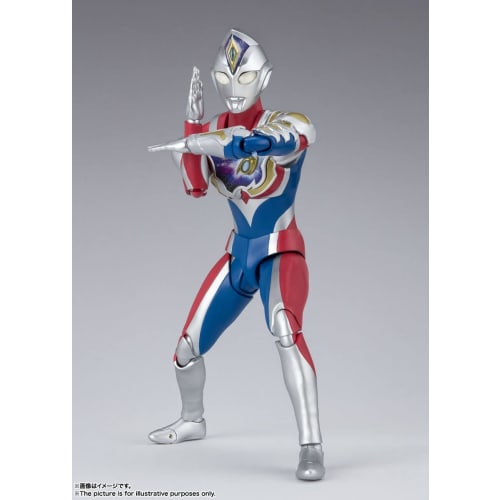 TAMASHII NATIONS S.H.Figuarts Ultraman Decker Flash Type, Approximately 150mm, ABS & PVC, Painted Action Figure, Multicolor