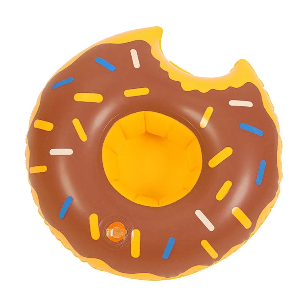 Portabicchieri Galleggiante Ciambella Sottobicchieri Galleggianti Ciambella Multicolore Porta Bicchiere per Bevande Portatile Galleggiante per Bevande Festa in Piscina
