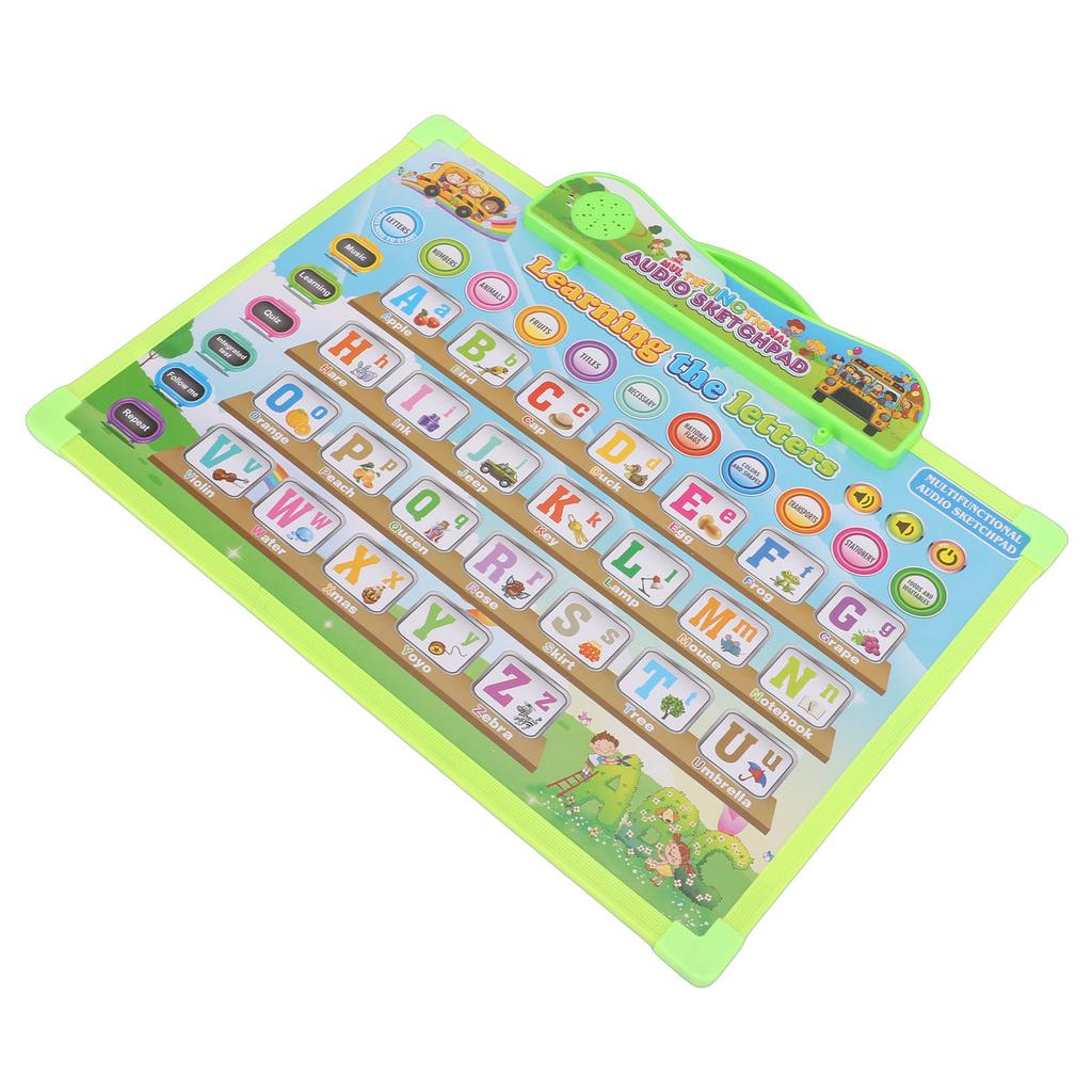English Alphabet Poster for Kids Electronic Alphabet Wall Chart Talking ABC Educational Toy for 3 To 8 Years Old