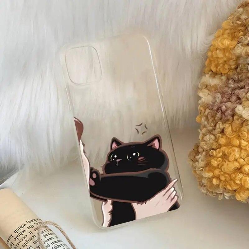 Moteanimasjonstelefon for Iphone 14 Max 12 7 X 6s Pro 6 13 XR XS Mini Plus 8 11 Silikon Myk Silikon Rett TPU-deksel