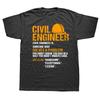 Civil Engineer Funny Definition Engineering T Shirts Graphic Cotton Streetwear Short Sleeve Birthday Gifts Summer Style Tshirt