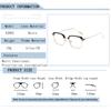 New Fashion Brand Design Women Eyebrows Eyeglass Frame Anti Blue Light Short Sight Prescription Myopia Glasses Photochromic -1.5
