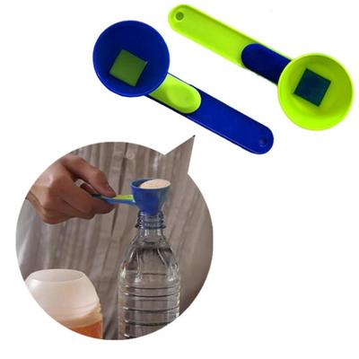 Měřicí lžíce trychtýř na proteinový prášek, kuchařskou přísadu, dlouhá rukojeť, naběračka, kuchyň