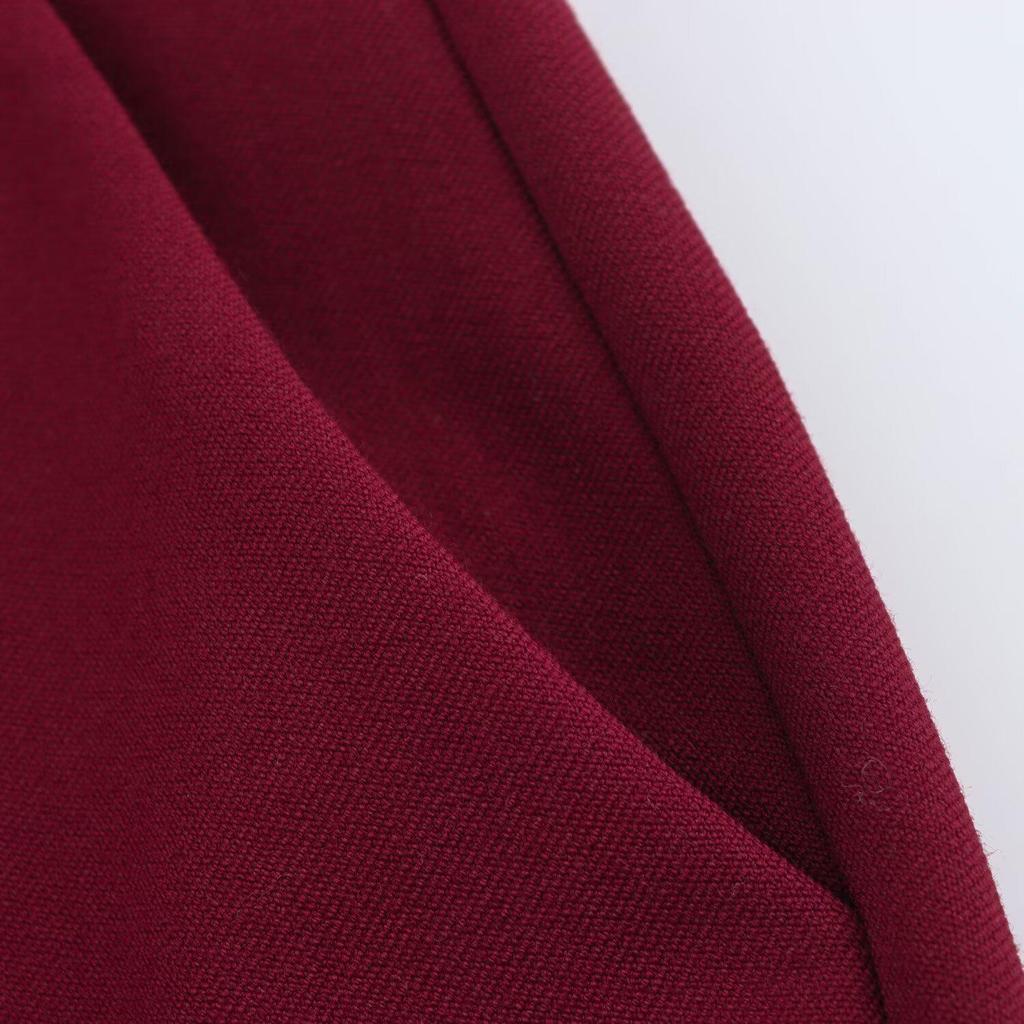 Women's European & American Style V-Neck Sleeveless Vest + Casual Pants Solid Color Set