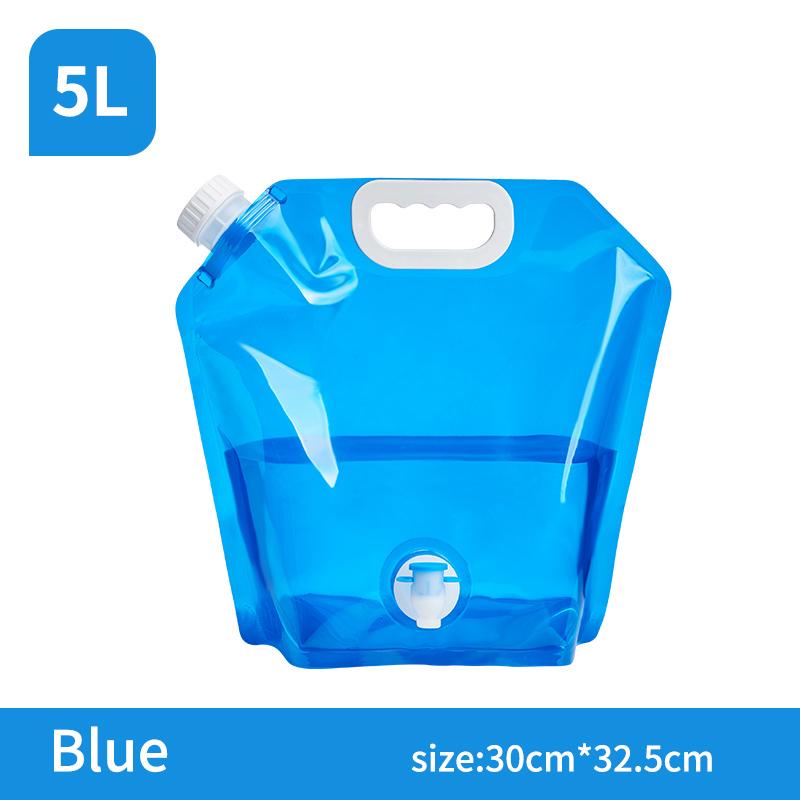 

GIANXI 5/10L Folding Water Bag Large Capacity Portable Foldable Water Bucket Outdoor Camping Travel Collapsible Pouch Container