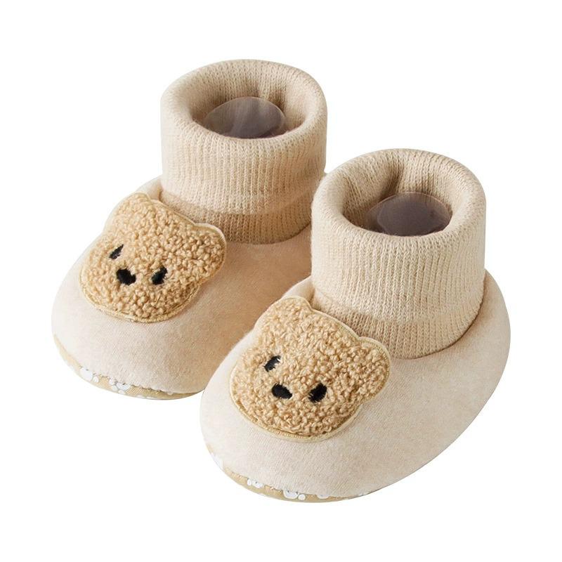 2026 Baby-Socken-Schuhe: Warm, Weiche Sohle, Rutschfest für Neugeborene 0-6 Monate & 1 Jahr - Frühling, Herbst, Winter