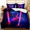 Gaming Duvet Cover Set Sugar Skull Gamer Bedding Spider Web Halloween Polyester Duvet Cover Kids Juvenile Hand Skeleton Gamepad