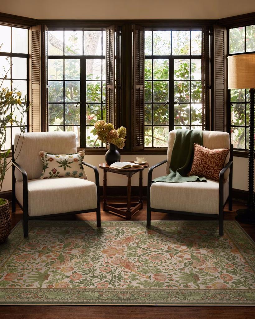 William Moris Strawberry Thief Sten Guld Matta Klassisk Design Texturerad Vardagsrumsmatta Konst Heminredningsmatta Jordgubbstjuven matta