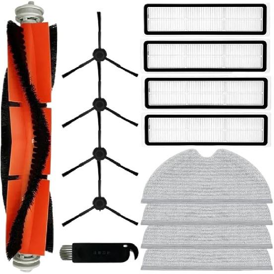 Compatible for Mova Haoxuan600 Z500 Robot Vacuum Cleaner Spare Parts Accessories ... Roller Main ... Side Brush ... Filter ... Mop Rag Cloth (Color :