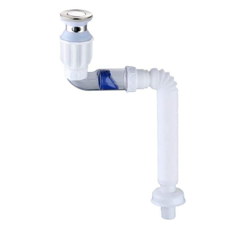 652F Washbasin Sink Drain Plumbing Flexible Drainages Tube Universal Flexible Sink Sewer Pipe Sink Strainer Drainages Hose