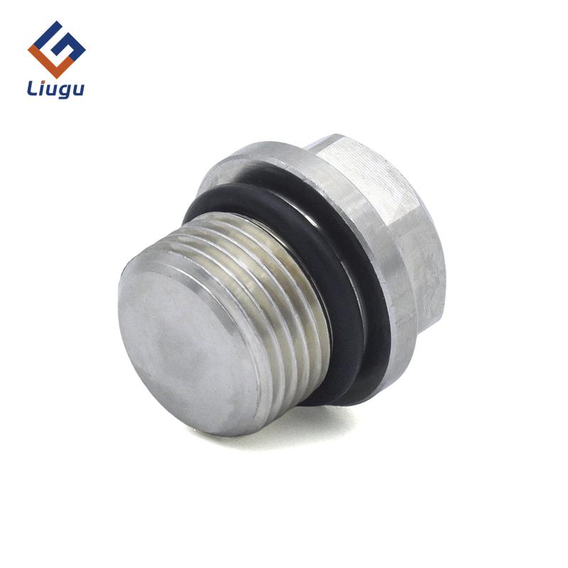 Hexagonal Flange End Cap 1/8 "1/4" 3/8 "1/2" 3/4 "1" -2 "BSP Male Thread 304 Stainless Steel Pipe Fitting - Oil Plug, Pipe Plug