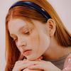 Mellotory Simple Shiny Hairband (navy)