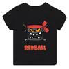 Hot Sale Red Ball 4 Print Cartoon Kids Funny Summer Tops Men Women Adults Children Boy Gril Kids Parent Child Cotton T shirt