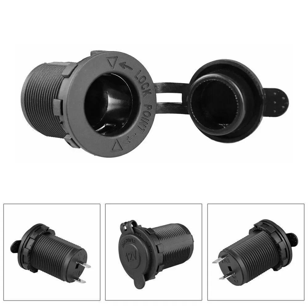 2Pcs Car Cigarette Lighter Socket 12V Waterproof Car Boat Motorcycle Cigarette Lighter Sockets Power Plug Outlet