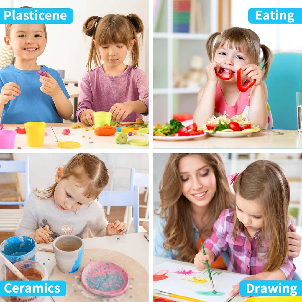 Șorțuri pentru copii pentru fete, pictură impermeabilă pentru fete, cu mânecă lungă și 3 buzunare