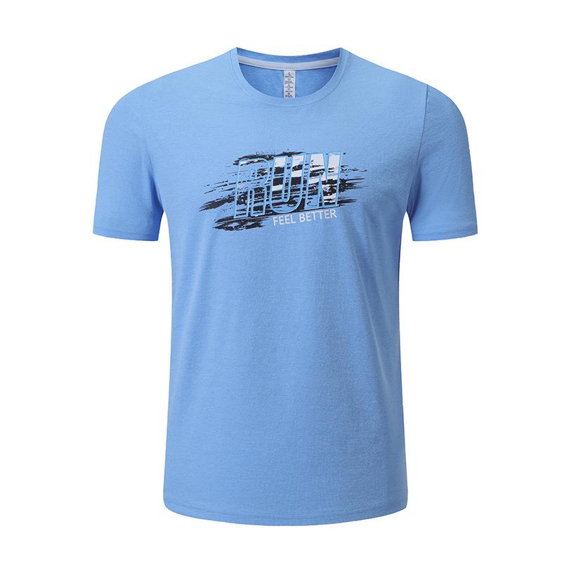 

Мужская быстросохнущая летняя спортивная футболка: Повседневный трикотажный пуловер с круглым вырезом и короткими рукавами 2XL